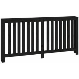 Cache-radiateur Noir 169x19x84 cm Bois massif de pin Vidaxl Noir