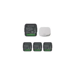 Modules Interrupteur pour Volet Roulant Zigbee (4 pièces) + 1 passerelle Zigbee