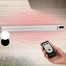Klarstein Chauffage Electrique à Infrarouge, Chauffage de Jardin 3000W, Télécommande, Minuterie,