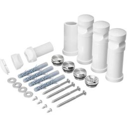 Support de montage pour radiateur sèche-serviettes, Blanc abs support kit, pour distance entre les
