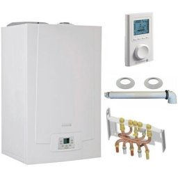 Chaudière Gaz Condensation mpx bic De Dietrich 33 kW Complète (dosseret + douilles + ventouse) avec