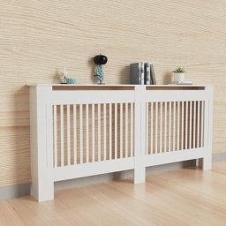 Cache Radiateur Blanc - Grille Cache Radiateur Maison en mdf Couvre Radiateur Bois Cache-Radiateur