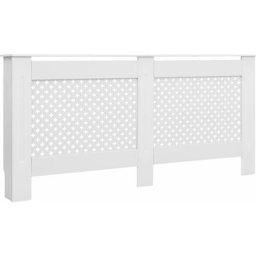 Cache-radiateur Blanc 172x19x81,5 mdf Vidaxl Blanc