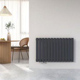Radiateur eau chaude en acier Design Vertical Radiateur chauffage central anthracite 63x100cm