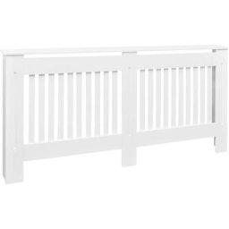 Cache-radiateur Blanc mdf 172 cm Vidaxl Blanc