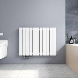 Radiateur à eau chaude Blanc horizontal Radiateur couche double 63x85cm, 1136W chauffage central