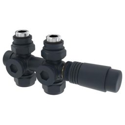 Meykoers - Kit soupape thermostatique pour radiateur, Anthracite vannes de radiateur pour
