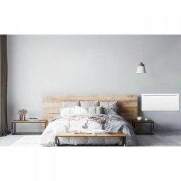 Radiateur électrique fixe a inertie seche céramique 2000W Oceanic Rubis - Design galbé - Blanc - nf