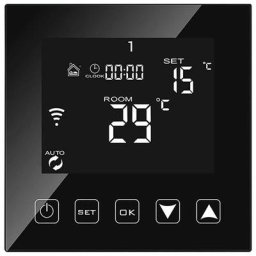 Intelligent Thermostat WiFi Connecté pour Chaudiere gaz/Eau 3A Filaire Alexa/Google Home/Tuya Smart