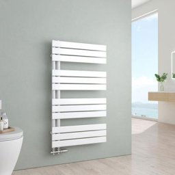 Sèche-serviettes eau chaude Radiateur eau chaude en acier Radiateur à panneau plat Blanc 1041x600mm
