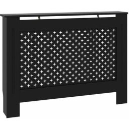 Cache-radiateur Noir 112x19x81 cm mdf Vidaxl Noir