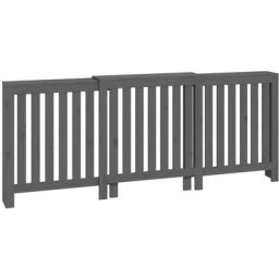 Cache-radiateur Gris 210x21x85 cm Bois massif de pin Vidaxl Gris