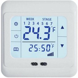 Thermostat de chauffage électrique 0-99(℃) 16000(mA) Ecran tactile lcd Thermostat de chauffage au