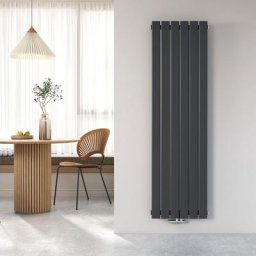 Heilmetz - Radiateur eau chaude en acier Design Vertical Radiateur chauffage central anthracite