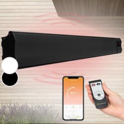 Blumfeldt - Klarstein Chauffage Electrique à Infrarouge, Chauffage de Jardin 3000W, App Smart WiFi,