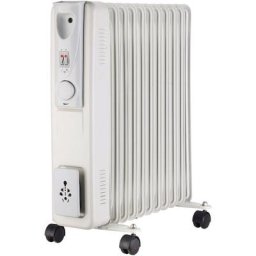 Maxxhome - Radiateur à huile - thermostat réglable - 2500W - 2 Réglages de Chaleur - 11 Éléments