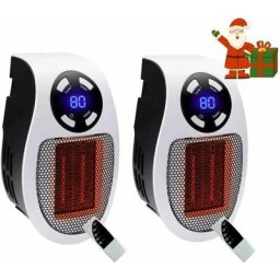 2pièces 500 Watts Chauffage Soufflant Ceramique Mini Chauffage Soufflant Chauffage Dappoint