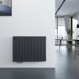 Radiateur à eau chaude en acier 63x85cm Chauffage tube plat couche double horizontal - 1136W