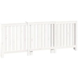 Cache-radiateur Blanc 210x21x85 cm Bois massif de pin Vidaxl Blanc