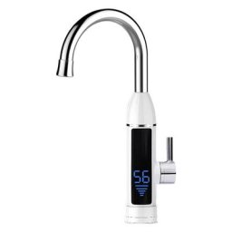 One Piece 3000W Robinet de lavabo électrique avec affichage de la température led Chauffage Robinet