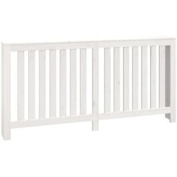 Cache-radiateur Blanc 169x19x84 cm Bois massif de pin Vidaxl Blanc