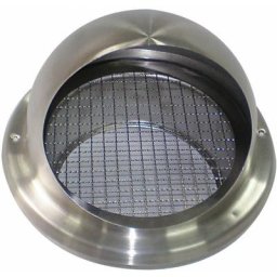 Ubbink - Terminal mural de prise d'air inox pour raccordement chauffe-eau thermodynamique