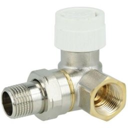 Le Sanitaire - Corps de vanne Oventrop av 9 à droite 1/2'' avec préréglage nickelé 1183447