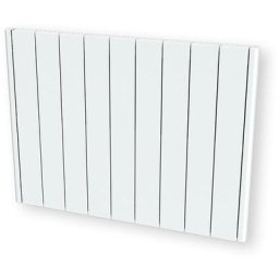 Radiateur a inertie Ceramique 2000W - Pierre naturelle - Horizontal et plat - Blanc - Carrera