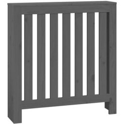 Cache-radiateur Gris 79,5x19x84 cm Bois massif de pin Vidaxl Gris