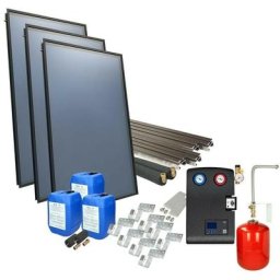 Set solaire oeg 4plus en version sur toit avec 3 capteurs