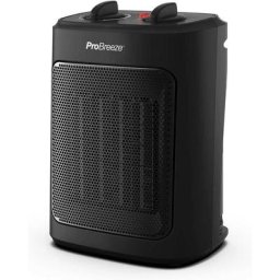 Mini Radiateur Céramique 2000 w - 3 Niveaux de Puissance - Chauffage d'appoint Compact - Noir Pro
