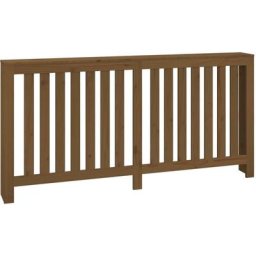 Cache-radiateur Marron miel 169x19x84 cm Bois massif de pin Vidaxl honey bown