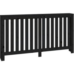 Cache-radiateur Noir 153x19x84 cm Bois massif de pin Vidaxl Noir