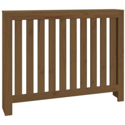 Cache-radiateur Marron miel 108,5x19x84 cm Bois massif de pin Vidaxl honey bown