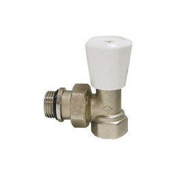 Robinet de radiateur simple réglage équerre 3/8 nickelé - Nickelé