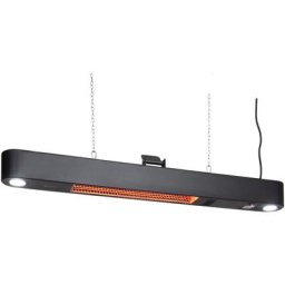Gold Bar Shine radiateur 2000W 2x lampes led aluminium noir - Noir