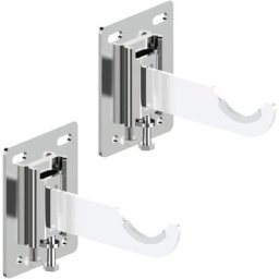 Paire de fixations pour radiateur tubulaire à réglage vertical - Idéal pour murs en plaques de