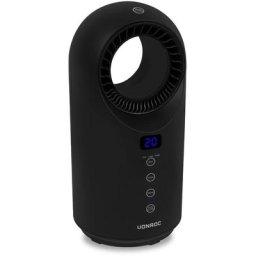 Vonroc - Radiateur électrique soufflant – 1500W – céramique – noir sans pales