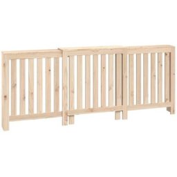 Cache-radiateur 210x21x85 cm Bois massif de pin Vidaxl Marron