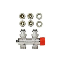 Kit thermostatique de raccordement universel pour robinetterie intégrée pour tête thermostatique