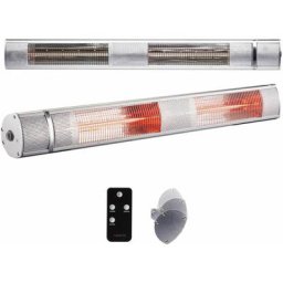 Radiateur infrarouge extérieur Chauffage radiant terrasse protection 3000W avec télécommande