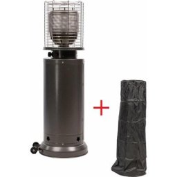 Parasol Chauffant + housse de protection - 11.000W - 46 x 46 x 140 cm - Anthracite Maxxgarden