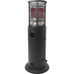 Parasol chauffant - Chauffage de Terasse - Max 9.000 w - 50 x 139 cm - En Gaz - Anthracite