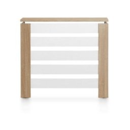 Couverture de radiateur Victoria 3092 90 cm de large Petit cache-radiateur Design élégant Chêne