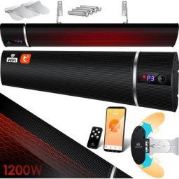 Radiateur sans lumière de Radiateur avec télécommande et application WiFi Chauffage de terrasse