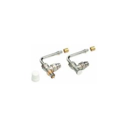 Danfoss - Kit bitube 75mm corps équerre+coude à glissement per Ø12