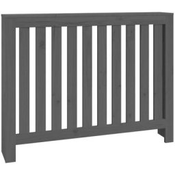 Cache-radiateur Gris 108,5x19x84 cm Bois massif de pin Vidaxl Gris