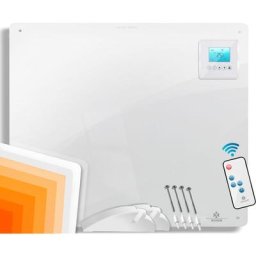 Radiateur infrarouge 425-550 watts avec télécommande Écran lcd numérique Minuterie Chauffage mural
