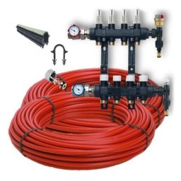 Kit plancher chauffant hydraulique 30 à 120m² collecteur résine - tube per