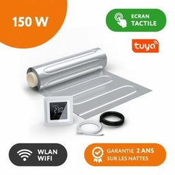 Warm-on - AluPRO 150 - Kit sols flottants 150 W/m² + thermostat mcs 750 Wifi Blanc 4.5 m²